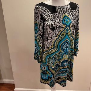Alfani Dress, multi color, size small
